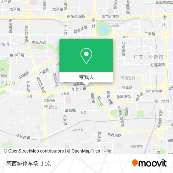 阿西娅停车场地图