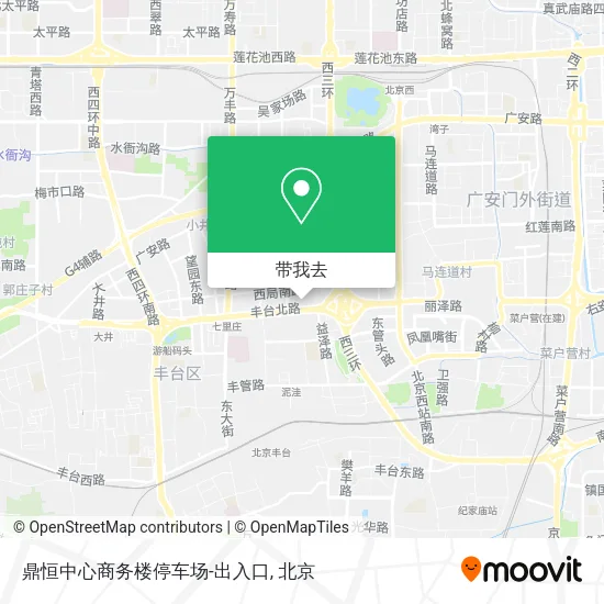 鼎恒中心商务楼停车场-出入口地图