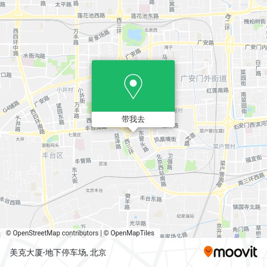 美克大厦-地下停车场地图