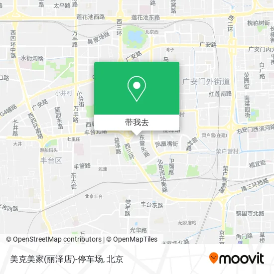 美克美家(丽泽店)-停车场地图