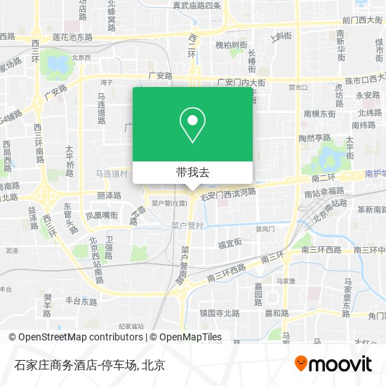石家庄商务酒店-停车场地图