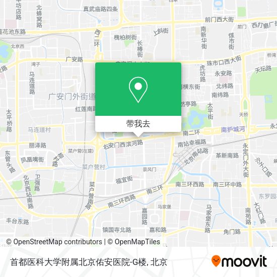 首都医科大学附属北京佑安医院-G楼地图