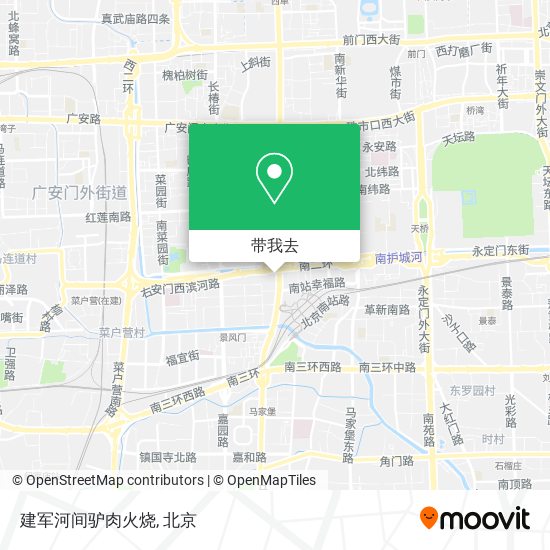 建军河间驴肉火烧地图