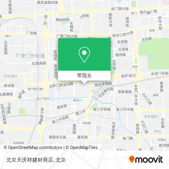 北京天庆祥建材商店地图