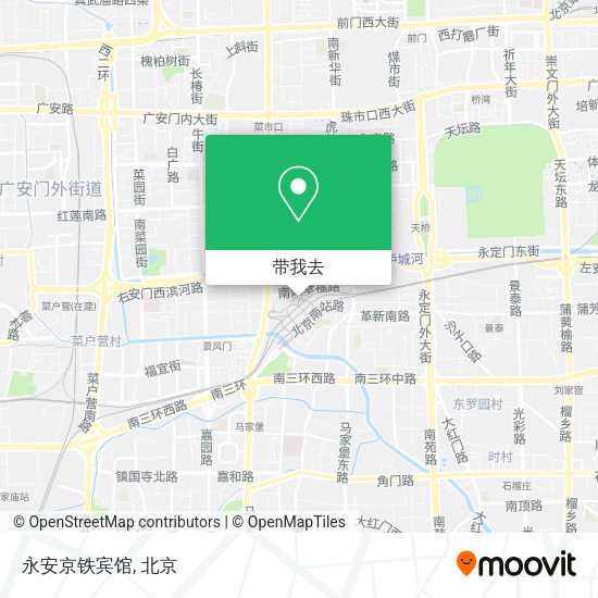 永安京铁宾馆地图