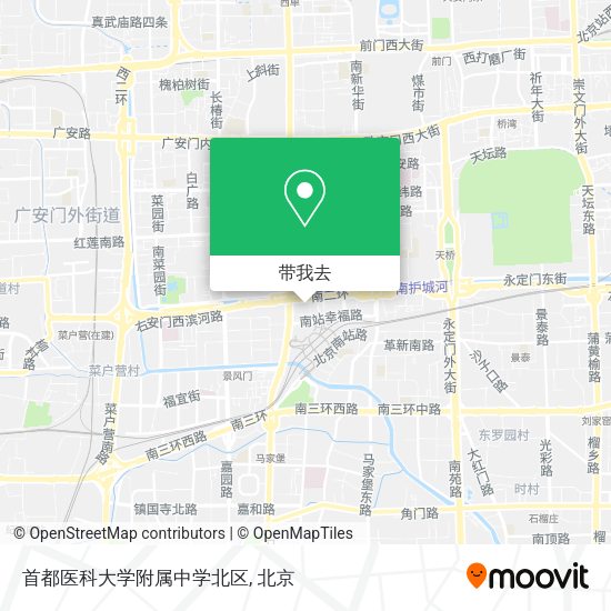 首都医科大学附属中学北区地图