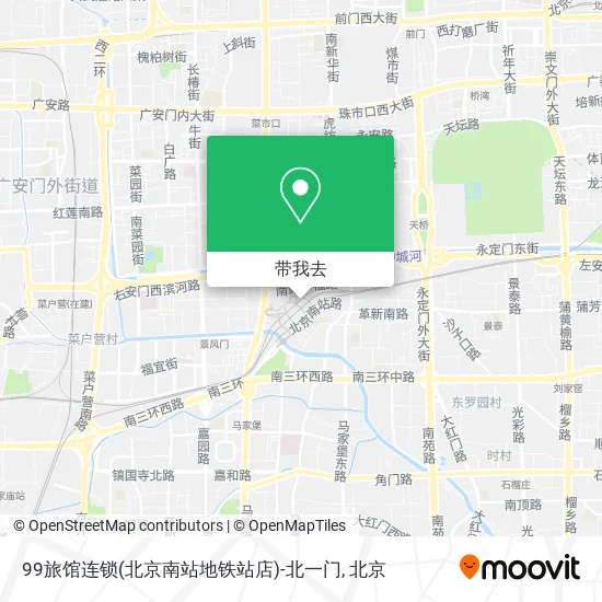 99旅馆连锁(北京南站地铁站店)-北一门地图