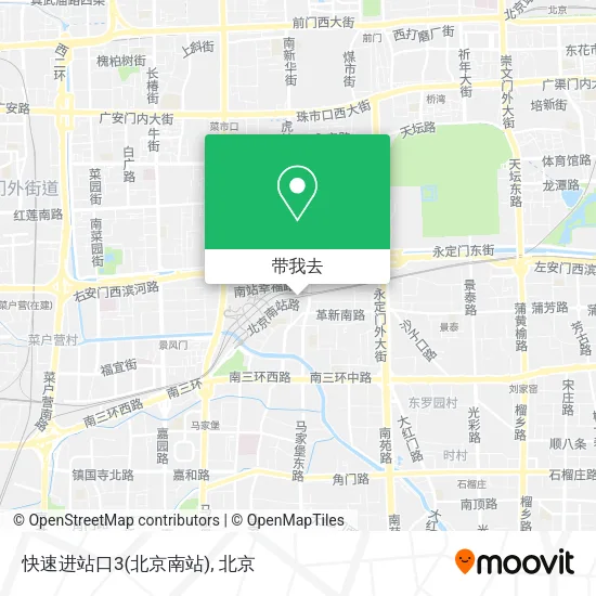 快速进站口3(北京南站)地图