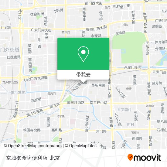 京城御食坊便利店地图