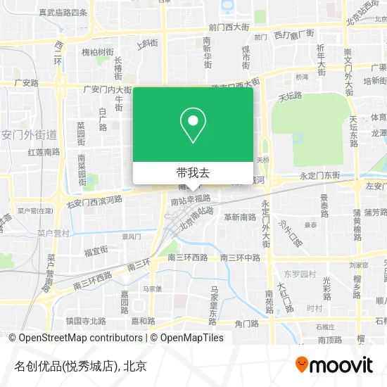 名创优品(悦秀城店)地图