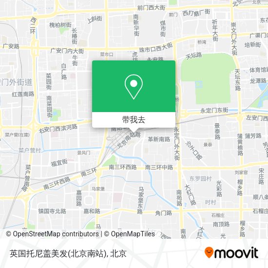 英国托尼盖美发(北京南站)地图