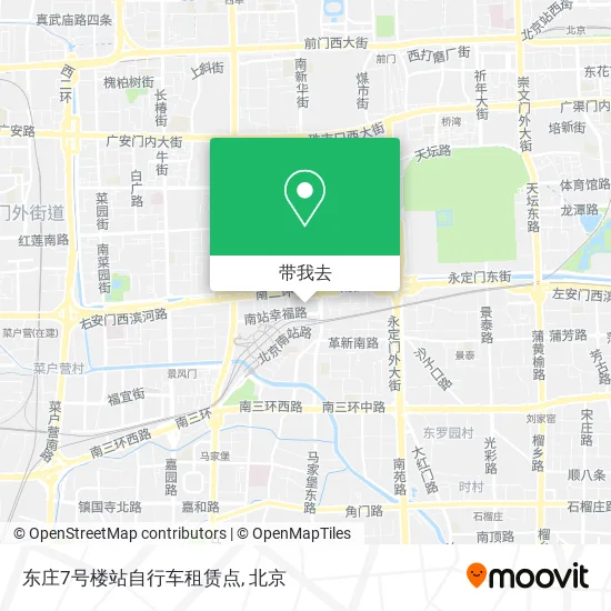 东庄7号楼站自行车租赁点地图