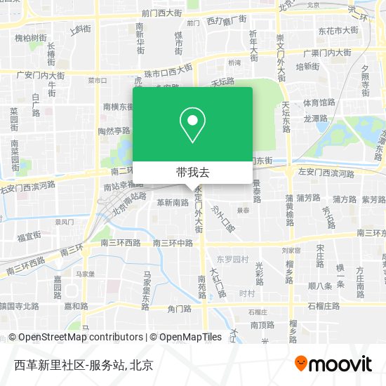 西革新里社区-服务站地图