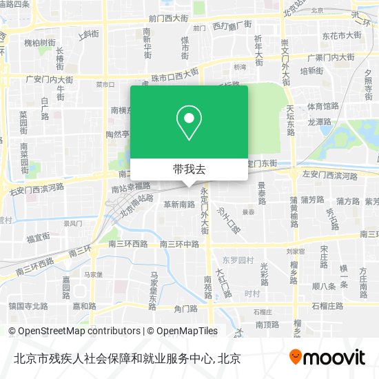 北京市残疾人社会保障和就业服务中心地图