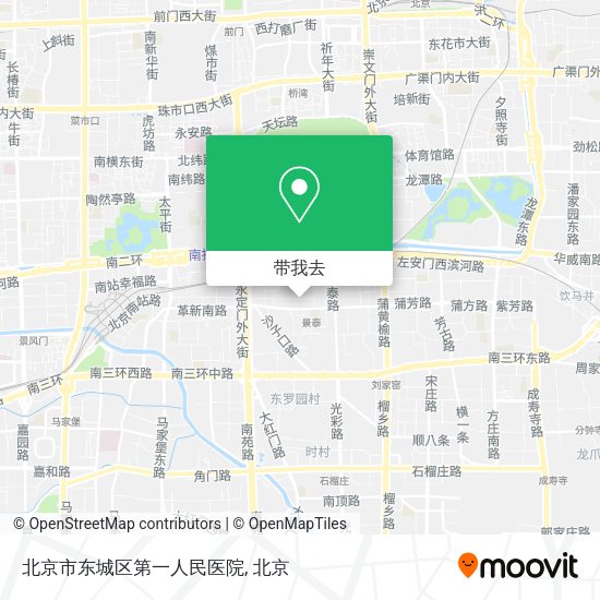 北京市东城区第一人民医院地图