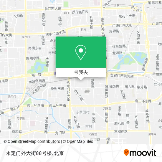 永定门外大街88号楼地图