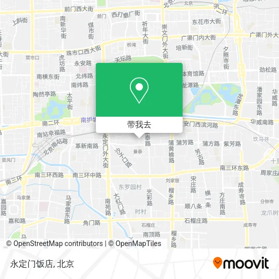 永定门饭店地图