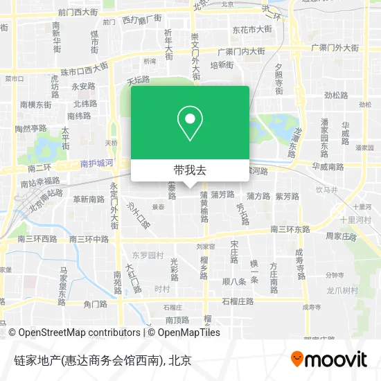 链家地产(惠达商务会馆西南)地图