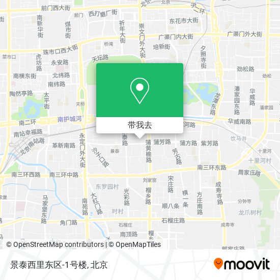 景泰西里东区-1号楼地图