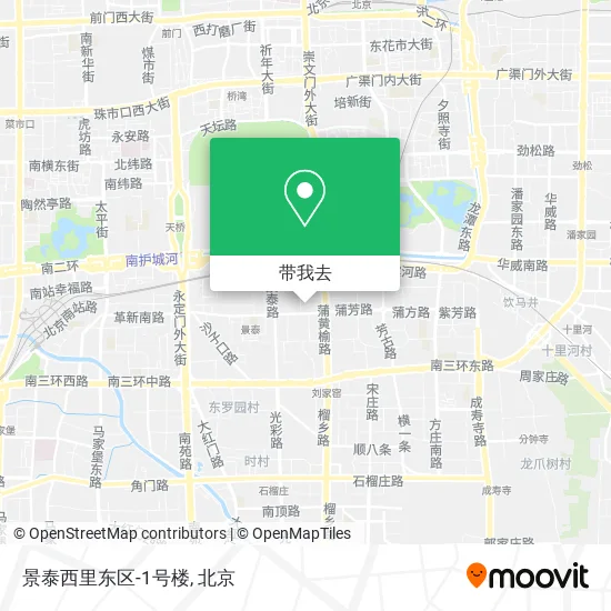 景泰西里东区-1号楼地图