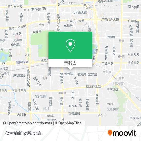蒲黄榆邮政所地图