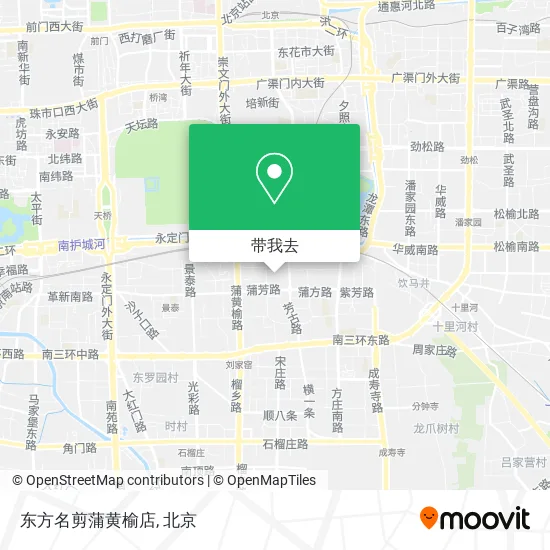 东方名剪蒲黄榆店地图