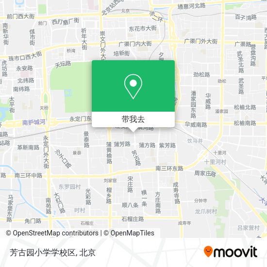 芳古园小学学校区地图