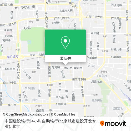 中国建设银行24小时自助银行(北京城市建设开发专业)地图