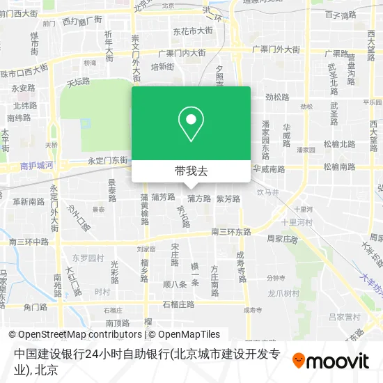 中国建设银行24小时自助银行(北京城市建设开发专业)地图