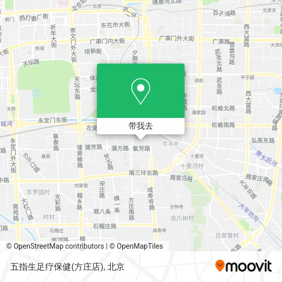 五指生足疗保健(方庄店)地图