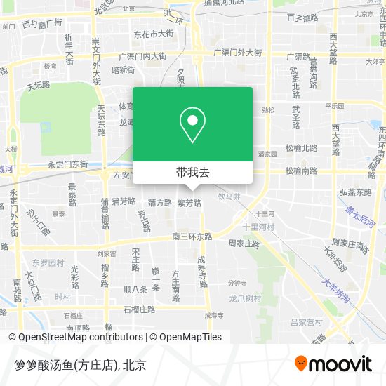 箩箩酸汤鱼(方庄店)地图