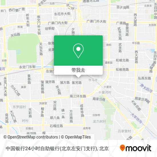 中国银行24小时自助银行(北京左安门支行)地图