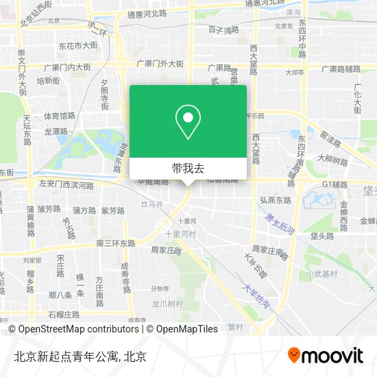 北京新起点青年公寓地图