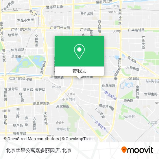 北京苹果公寓嘉多丽园店地图