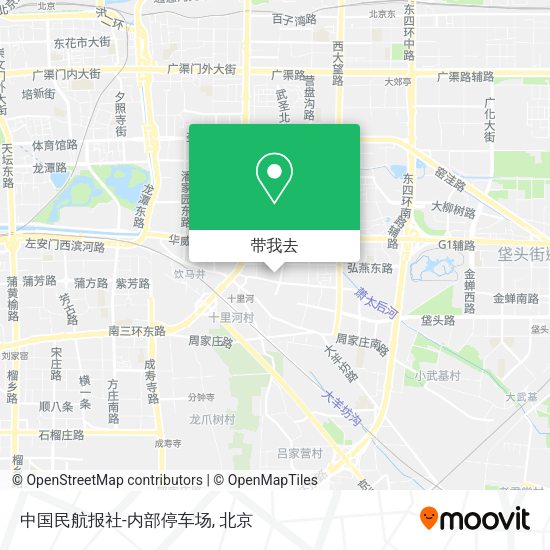 中国民航报社-内部停车场地图