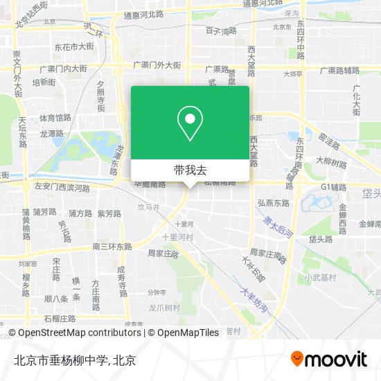北京市垂杨柳中学地图