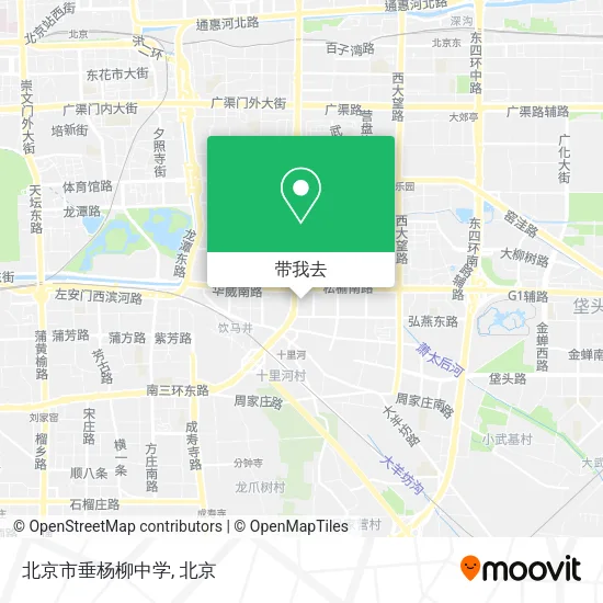 北京市垂杨柳中学地图