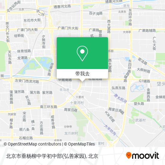 北京市垂杨柳中学初中部(弘善家园)地图