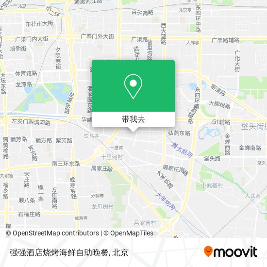 强强酒店烧烤海鲜自助晚餐地图