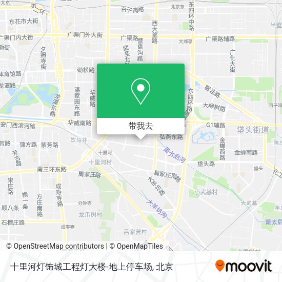 十里河灯饰城工程灯大楼-地上停车场地图