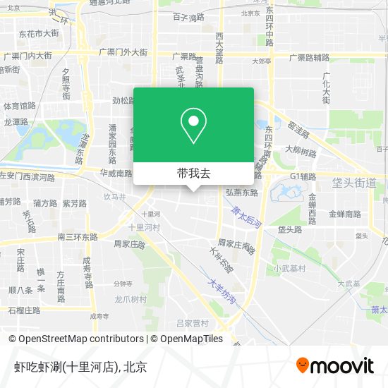 虾吃虾涮(十里河店)地图
