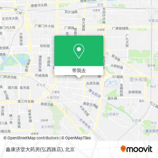 鑫康济堂大药房(弘西路店)地图