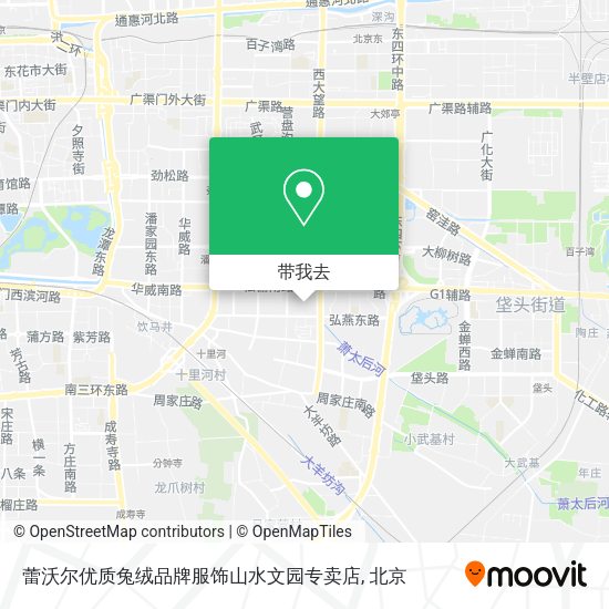 蕾沃尔优质兔绒品牌服饰山水文园专卖店地图