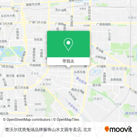 蕾沃尔优质兔绒品牌服饰山水文园专卖店地图