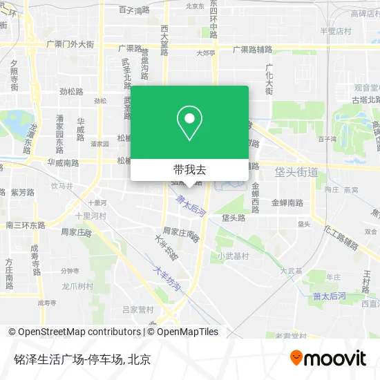 铭泽生活广场-停车场地图