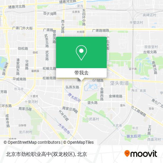 北京市劲松职业高中(双龙校区)地图