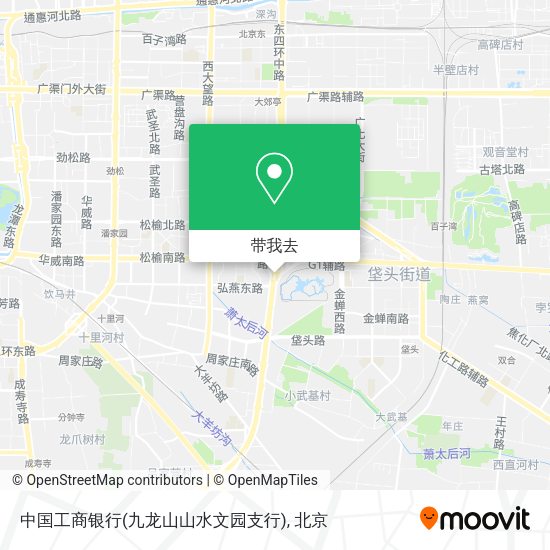 中国工商银行(九龙山山水文园支行)地图