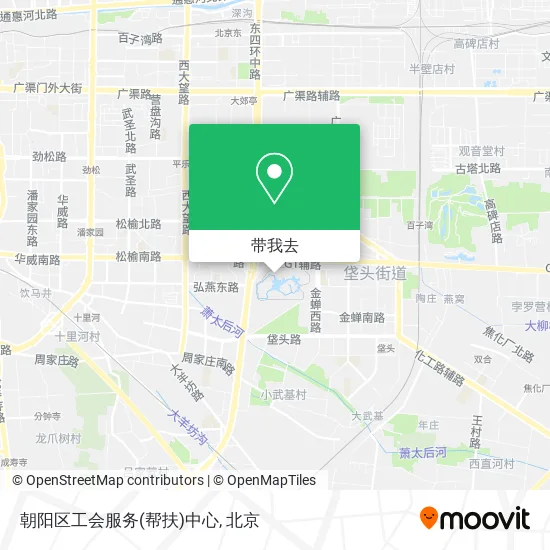 朝阳区工会服务(帮扶)中心地图