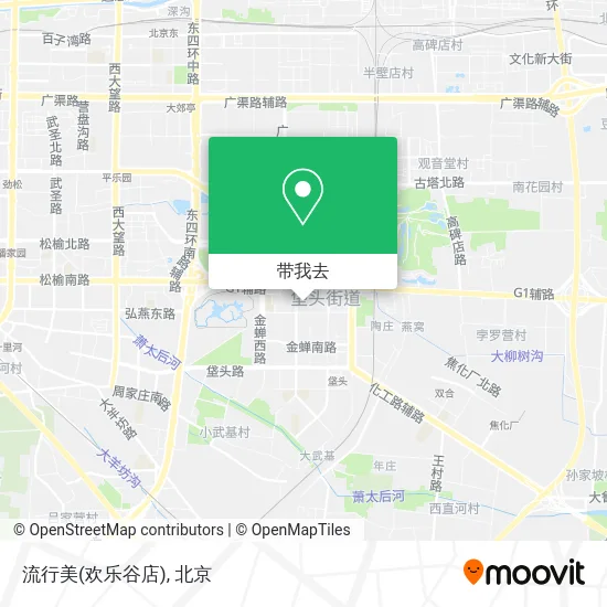 流行美(欢乐谷店)地图