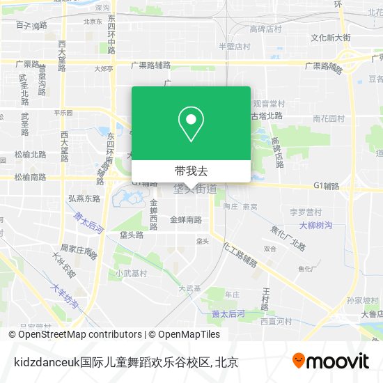 kidzdanceuk国际儿童舞蹈欢乐谷校区地图